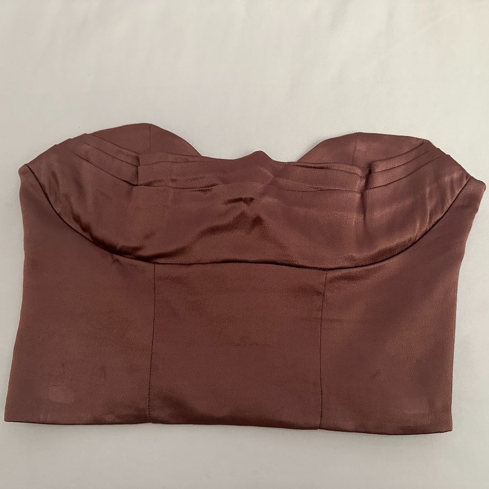Zara Size S Satin Pink Bustier